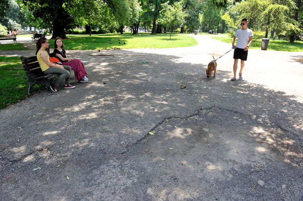 Пионирски парк пун закрпа